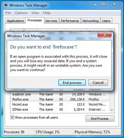 Fix Firefox Error 5
