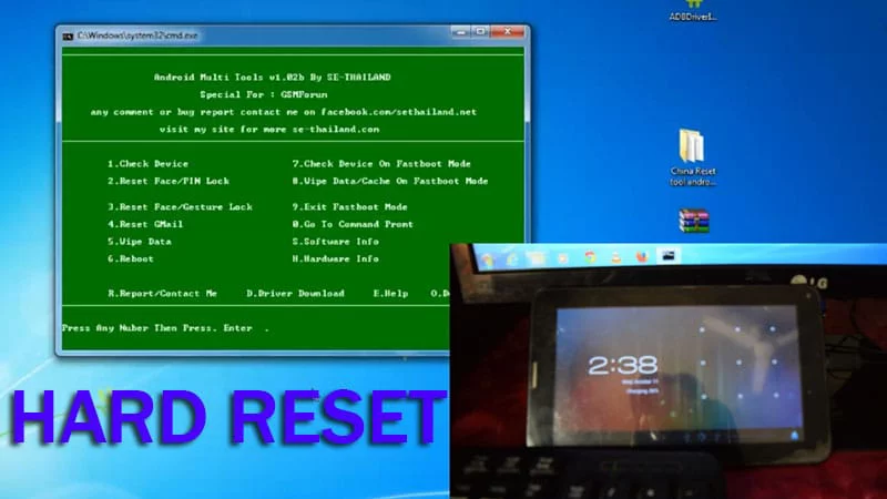 How to Hard Reset China Tablet