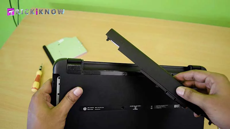 HP Notebook Battery Open