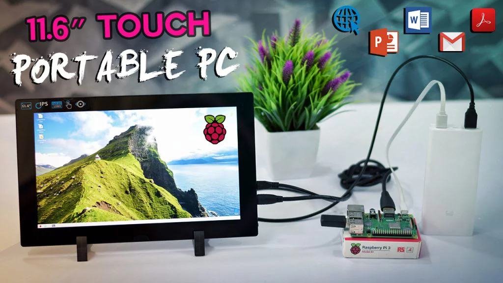 Make a Portable Office Computer with Raspberry Pi 3 Model B+