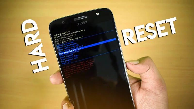 How to Hard Reset Moto G5s Plus