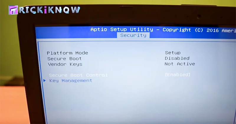 Secure boot control