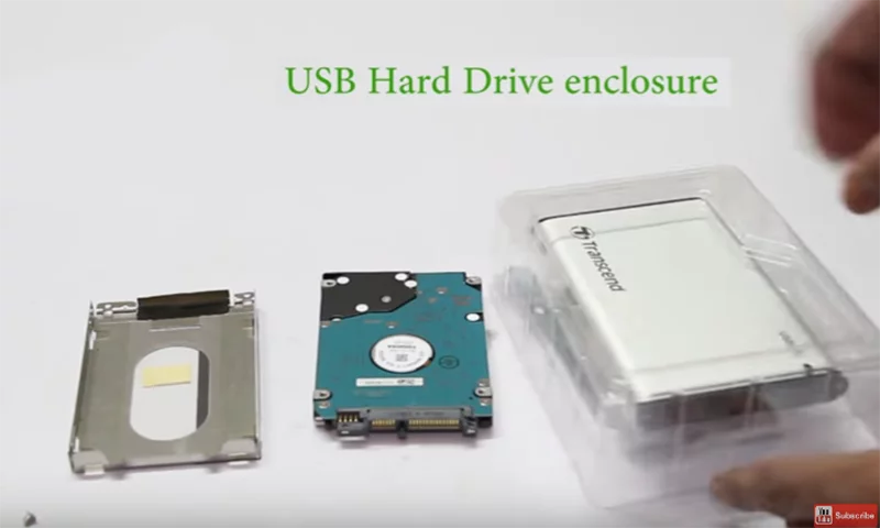 Make an external hard drive from an Old Laptop drive 5