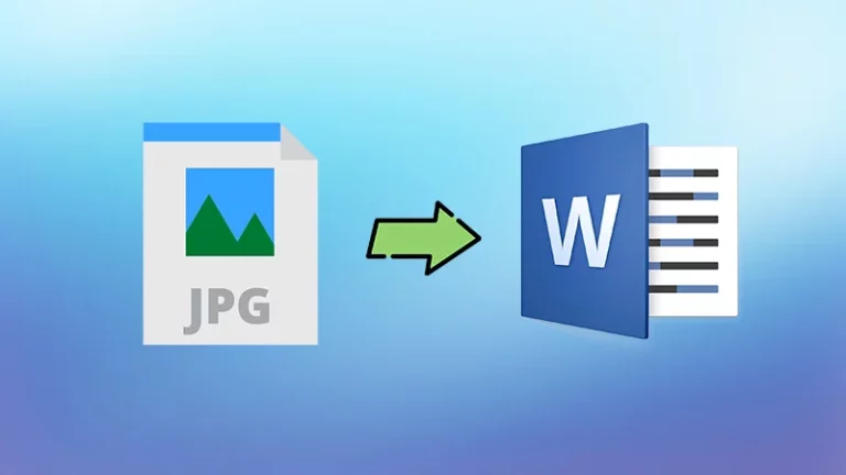Most easy ways to Convert JPG into Word Document