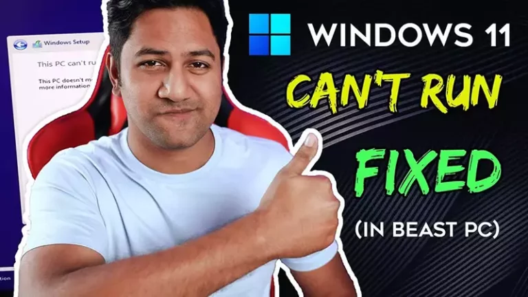 How to fix this PC Can’t run Windows 11 on New PC (No Bypass)