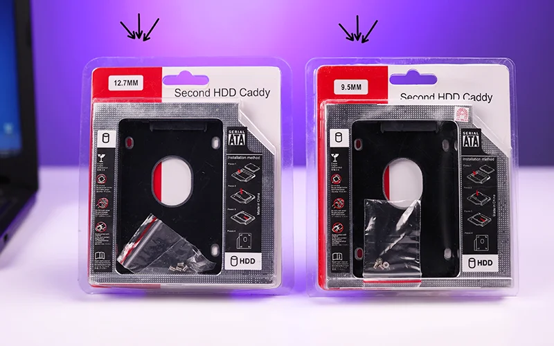 Which 2nd HDD Caddy you Need 9.5mm or 12.7mm